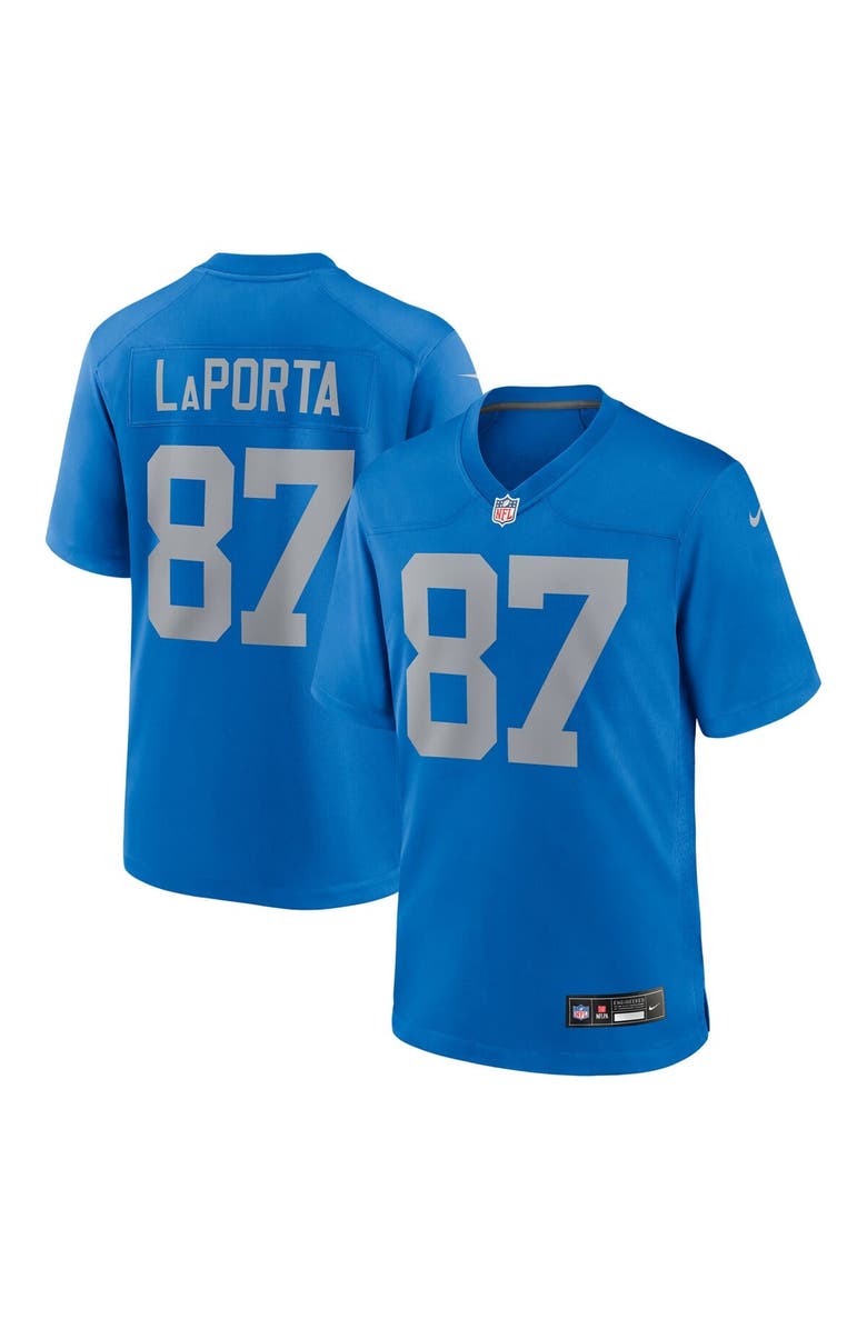 Nike Men's Nike Sam LaPorta  Blue Detroit Lions Alternate Game Jersey, Main, color, Blue