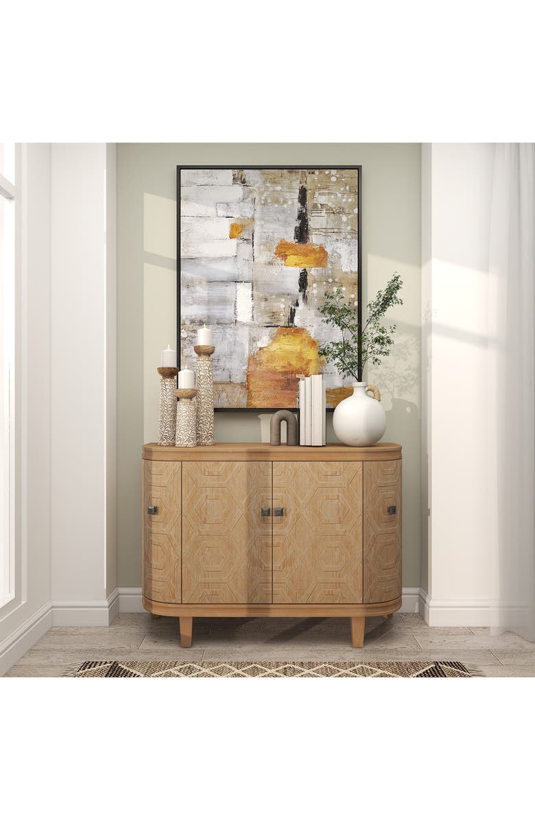 GINGER BIRCH STUDIO Terracotta Rattan Wrapped Jug Vase, Alternate, color, White