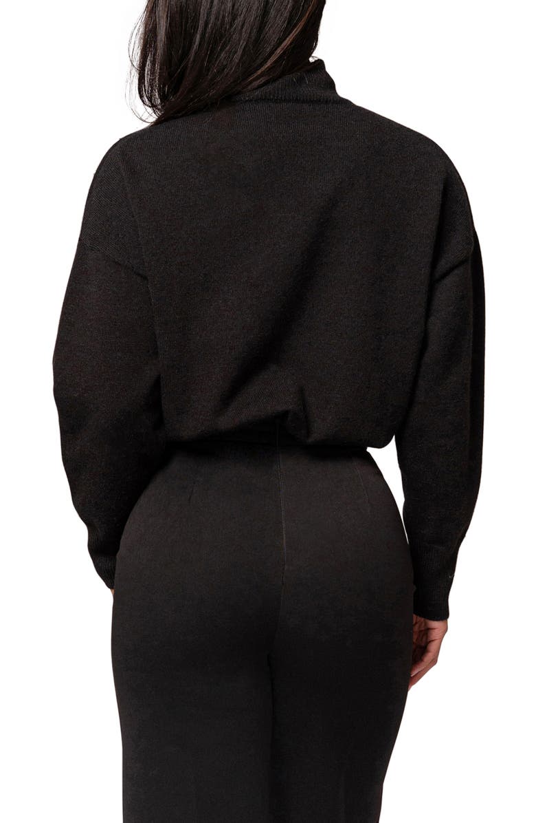 JLUXLABEL Turtleneck Sweater, Alternate, color, Black