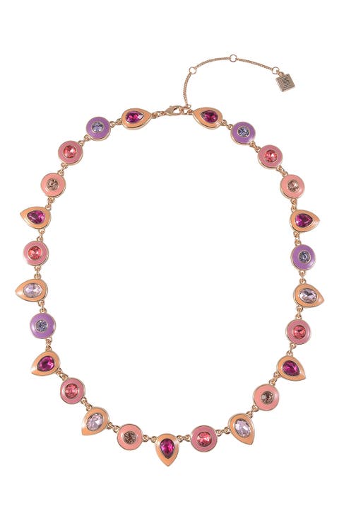 Crystal & Enamel Collar Necklace