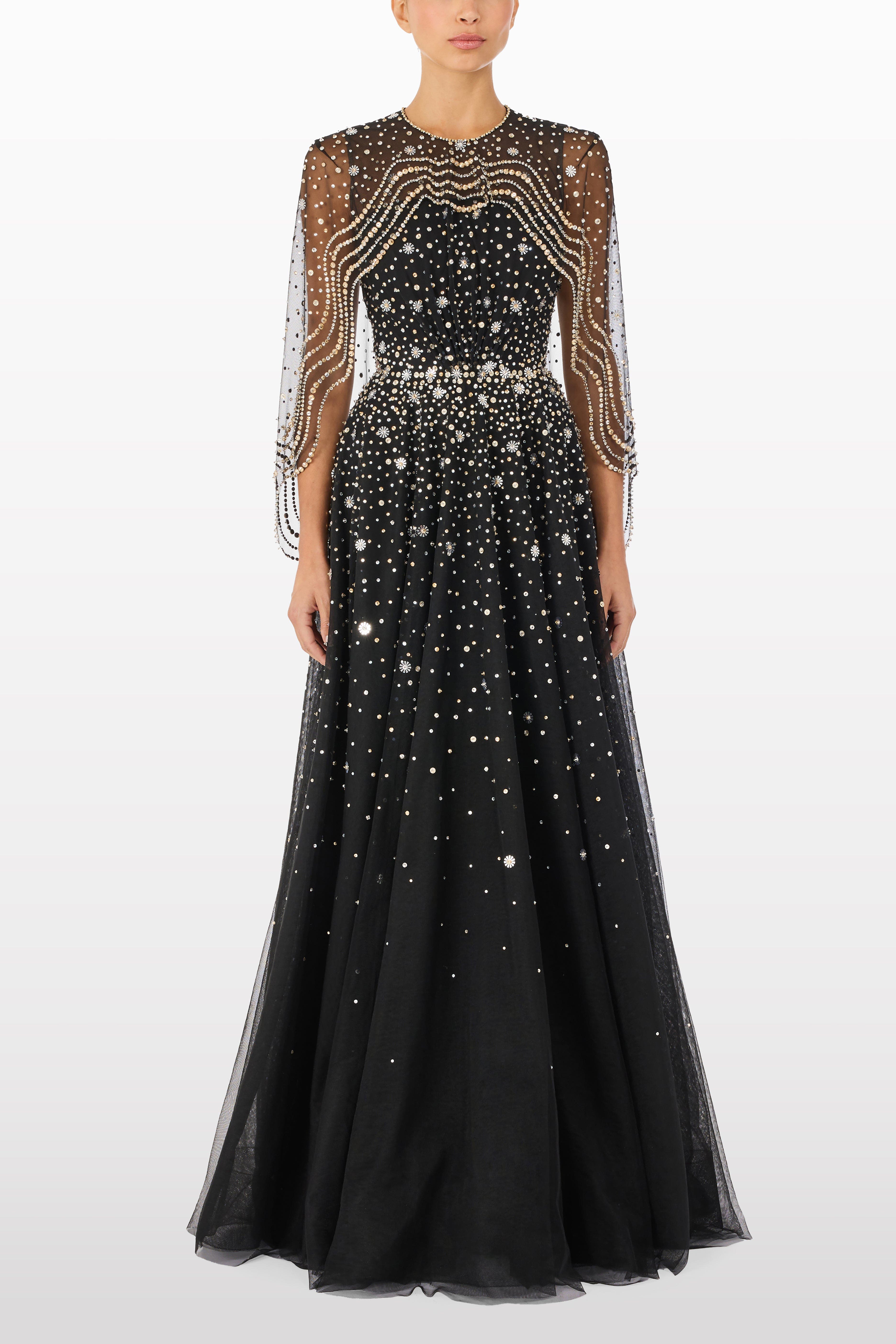Oliver Beaded-Applique Maxi Dress - image 2