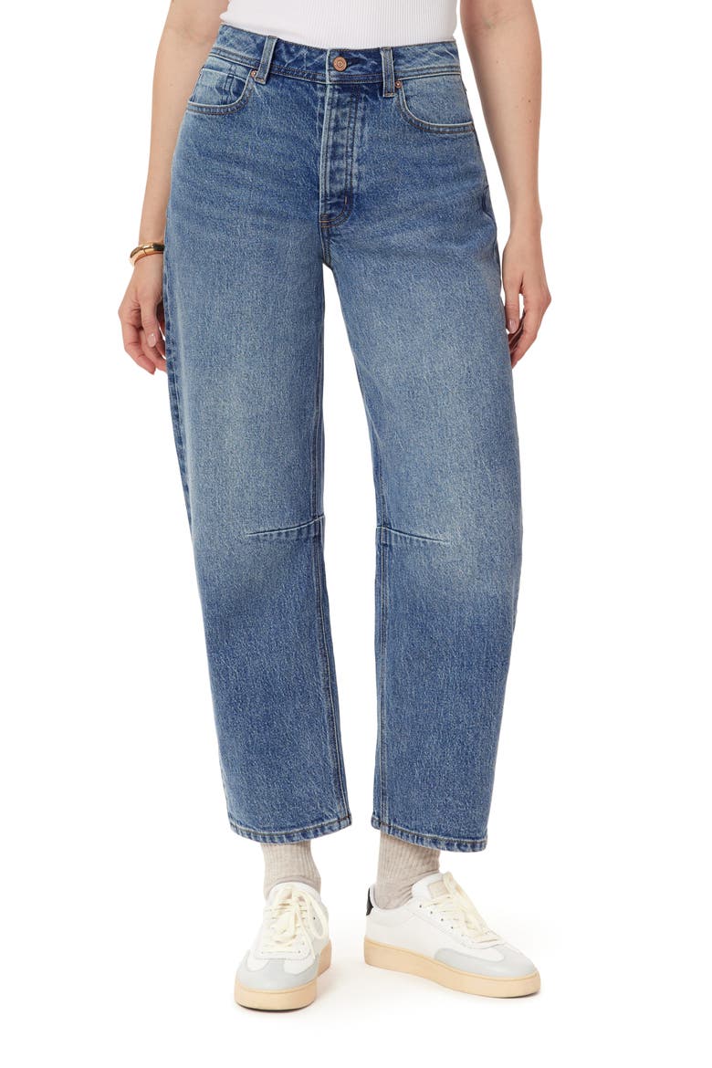 The Current High Waist Barrel Jeans, Main, color, CLINTON HILL