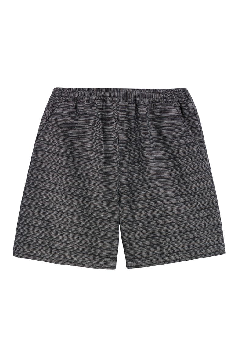 Gellar Cotton Jacquard Shorts, Alternate, color, GELLAR STRIP/BLACK RINSED