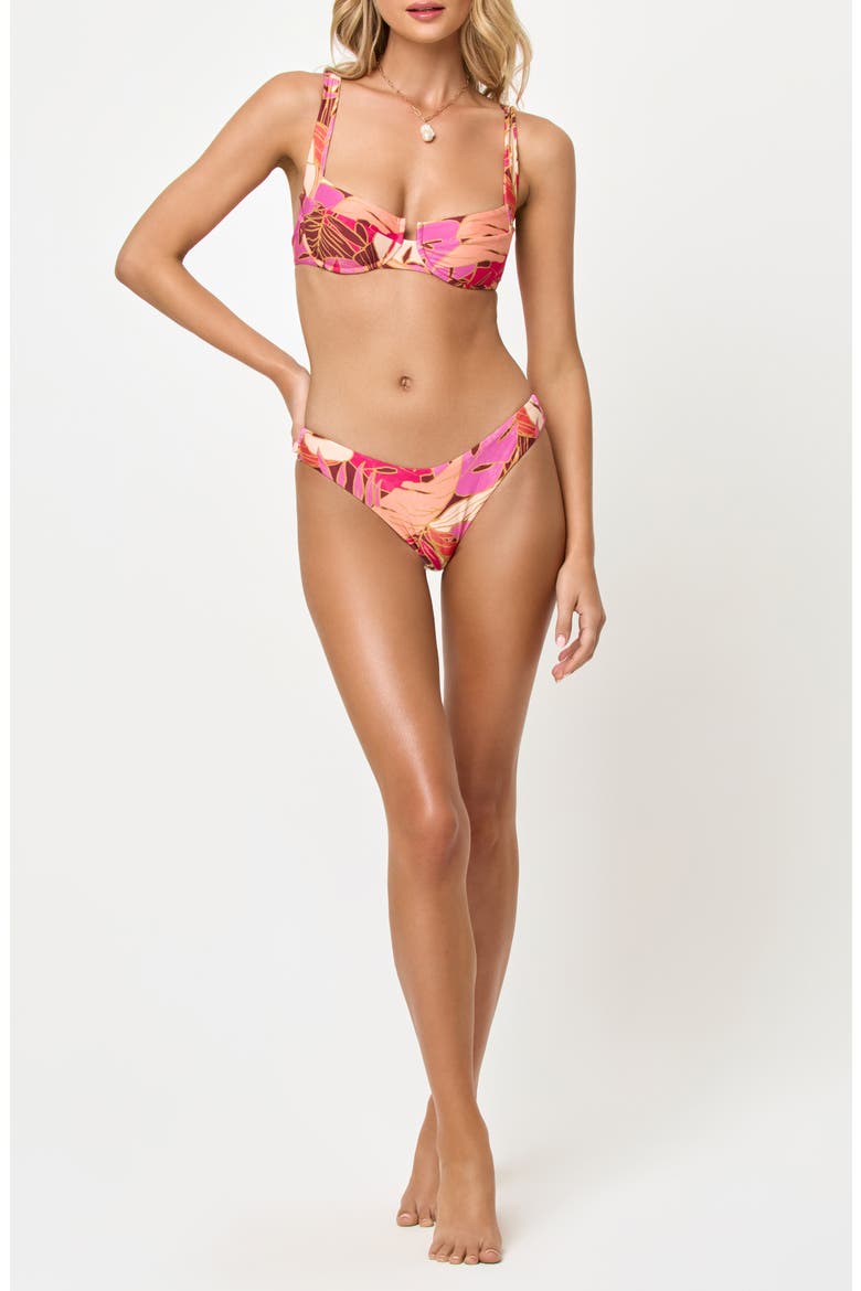 Mako Underwire Bikini Top, Alternate, color, LEAF IT TO ME
