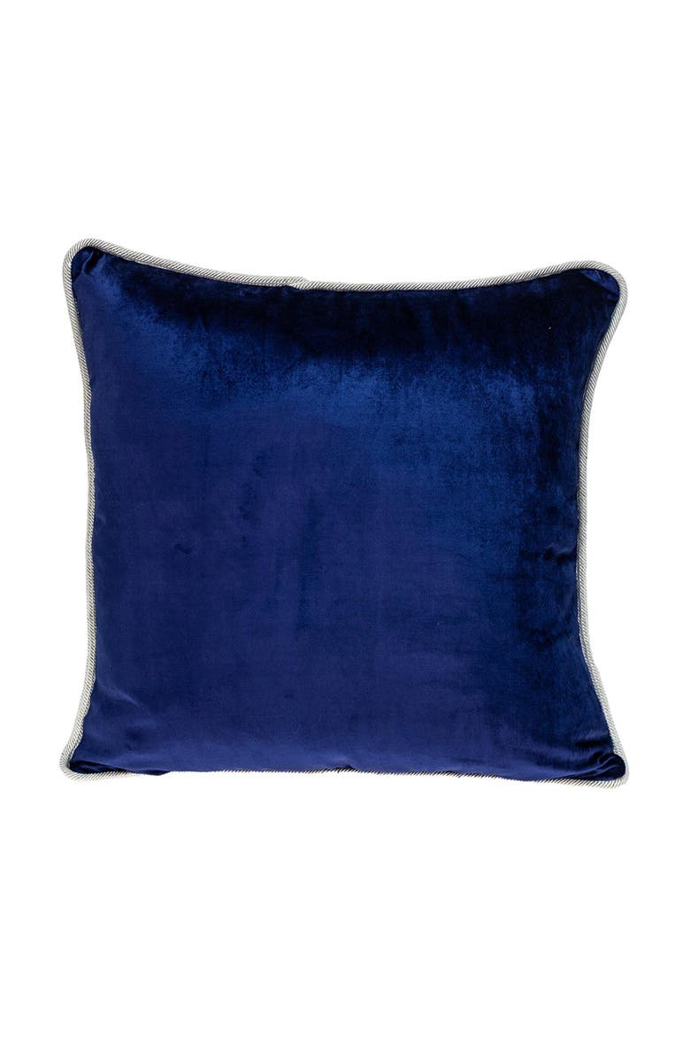 PARKLAND COLLECTION Maia Transitional Aqua Throw Pillow, Alternate, color, Aqua