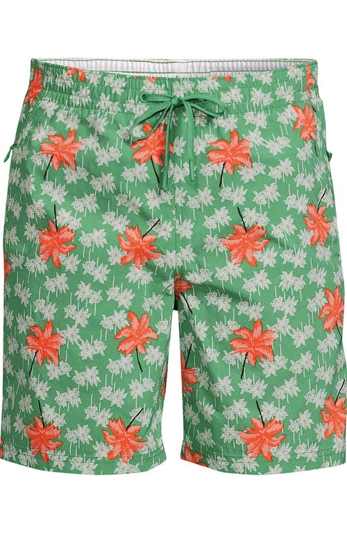 Lands' End 7 Inch Volley Hydroliner Swim Trunks In Green