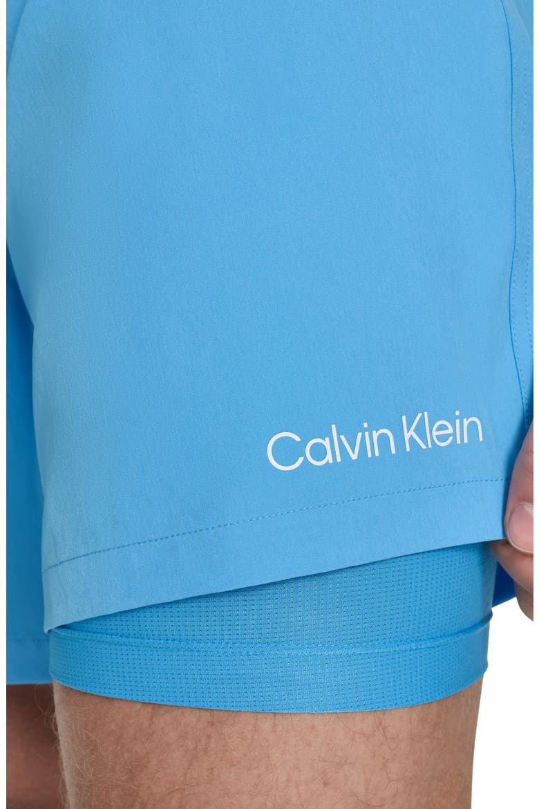 Hybrid Volley Stretch Swim Shorts, Alternate, color, LIGHT BLUE