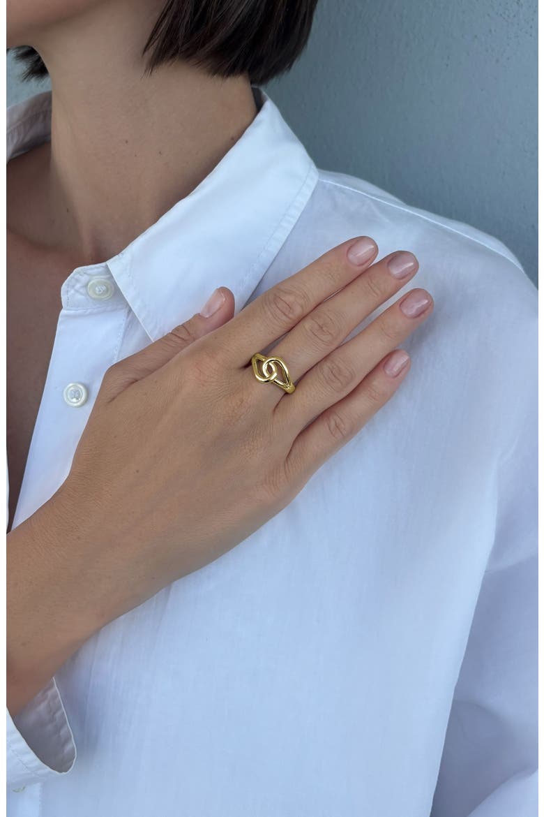 Interwoven Ring, Alternate, color, GOLD
