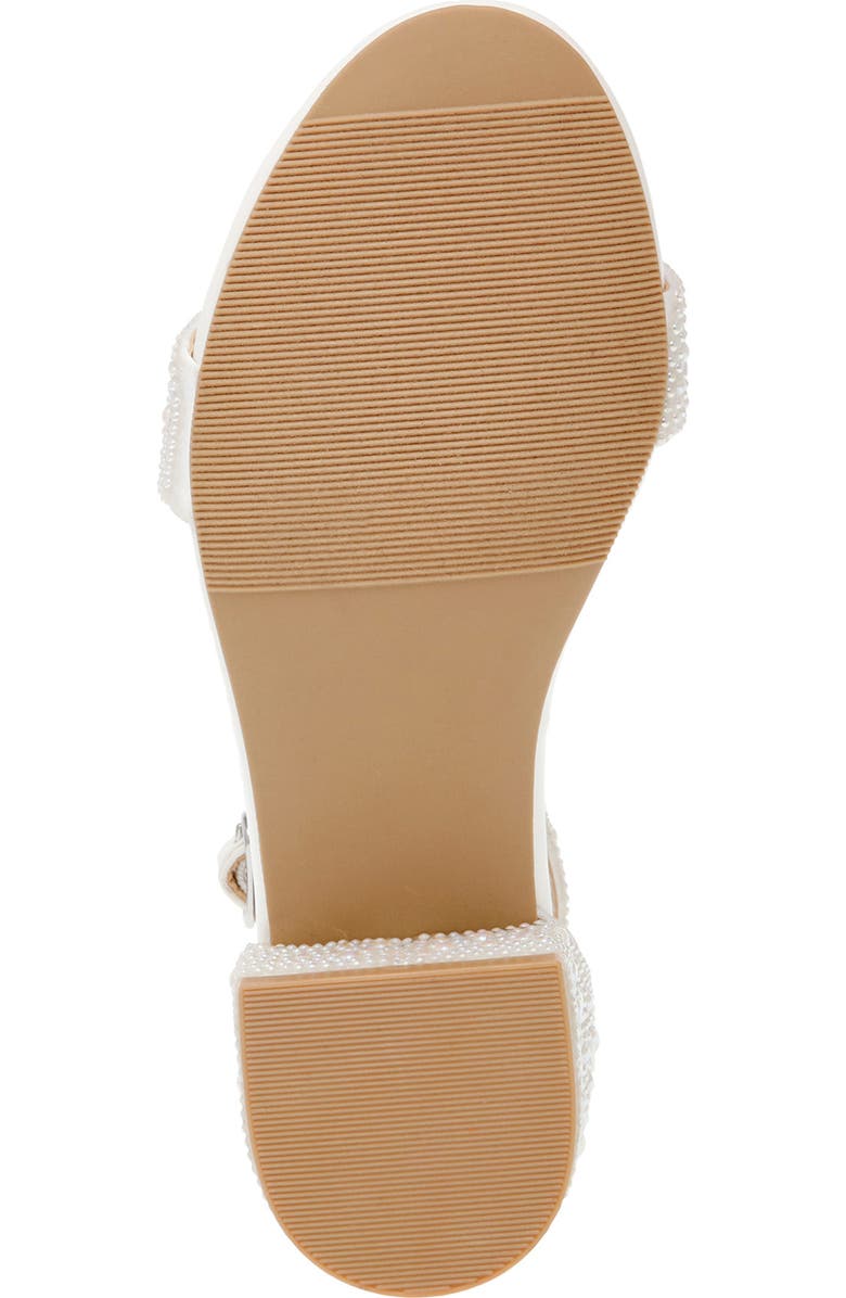 Betsey Johnson Rhinestone Ankle Strap Sandal, Alternate, color,