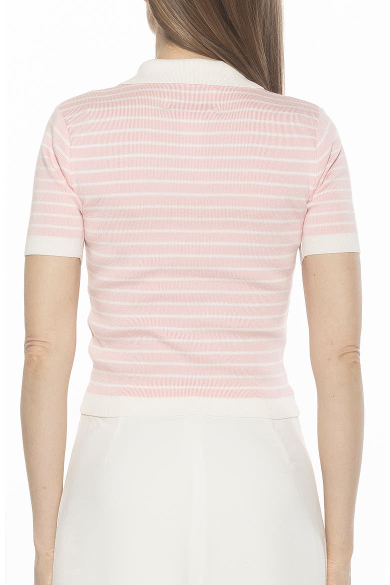 Elani Knit Polo, Alternate, color, PINK