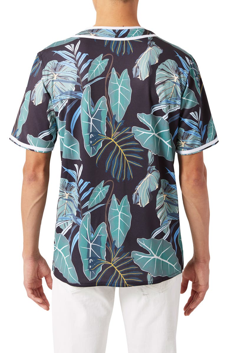 PRPS Island Jersey Short Sleeve Button-Up Shirt, Alternate, color,