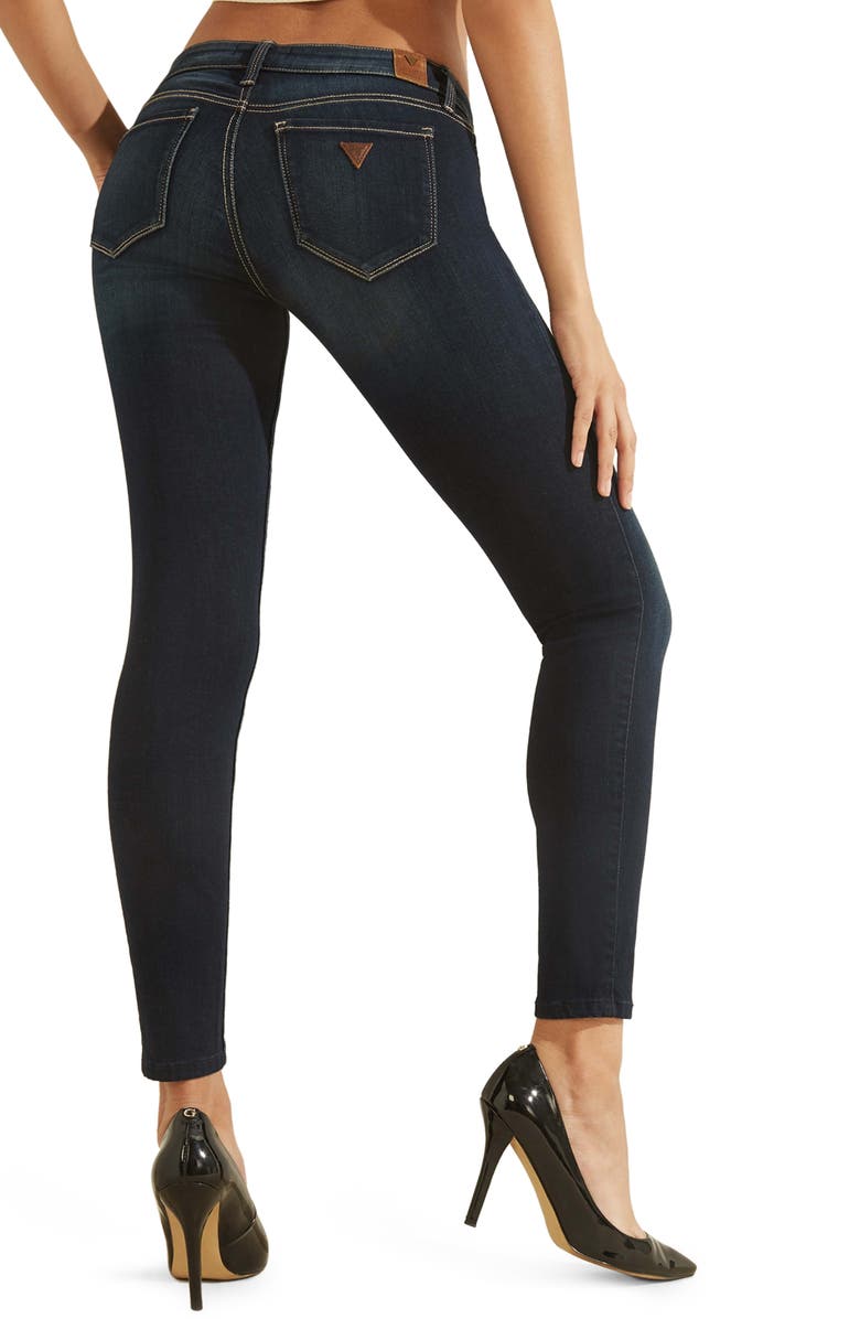 GUESS Low Rise Power Skinny Jeans, Alternate, color,