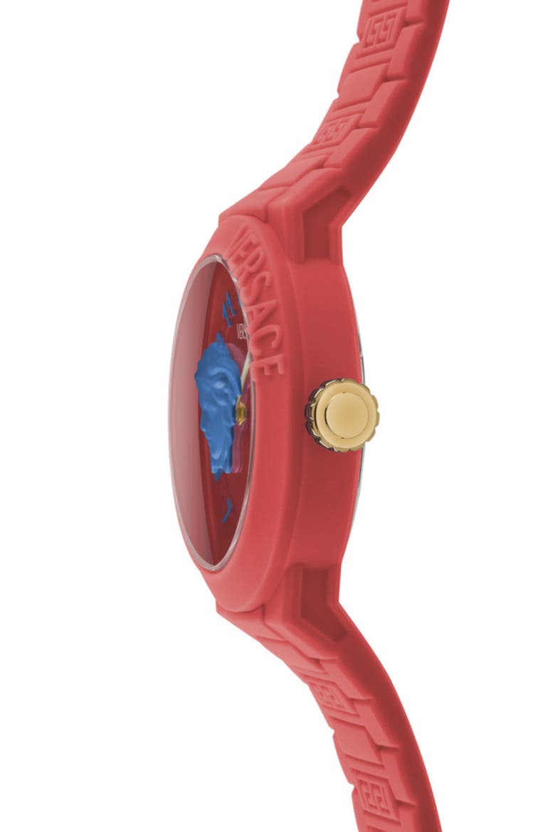 Kids' V-Pop Silicone Strap Watch, 34mm, Alternate, color, RED