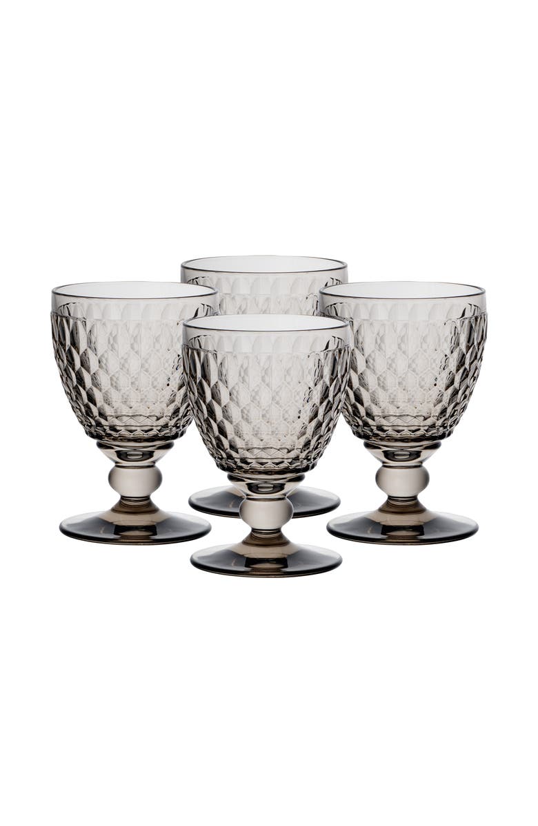 Villeroy & Boch Boston coloured Claret-Smoke Set of 4, Alternate, color, Grey