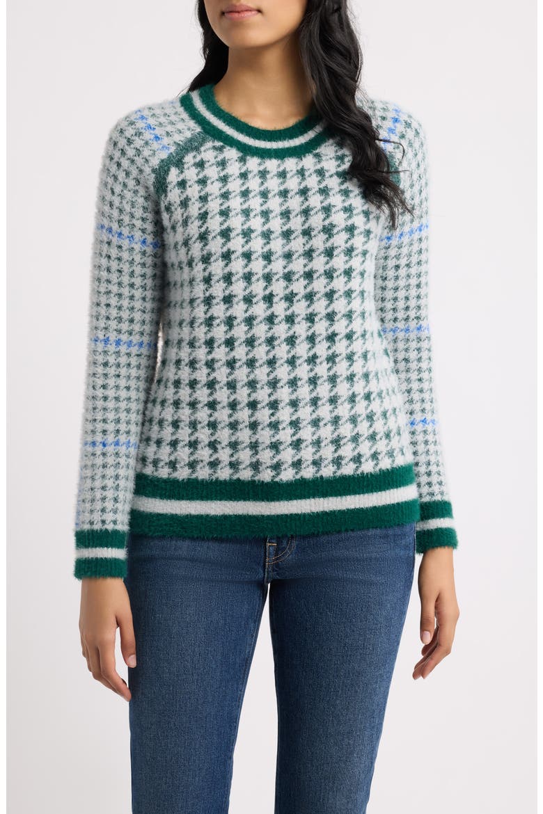 Raglan Sleeve Sweater, Main, color, FOREST