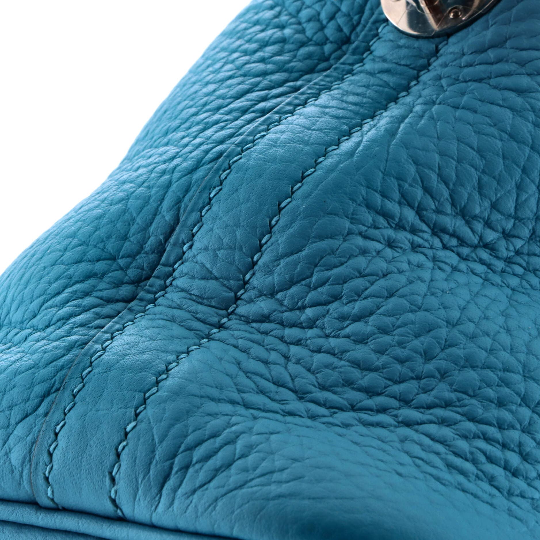 Pre-Owned Hermes Bolide Bag Clemence 31, Alternate, color, Turquoise