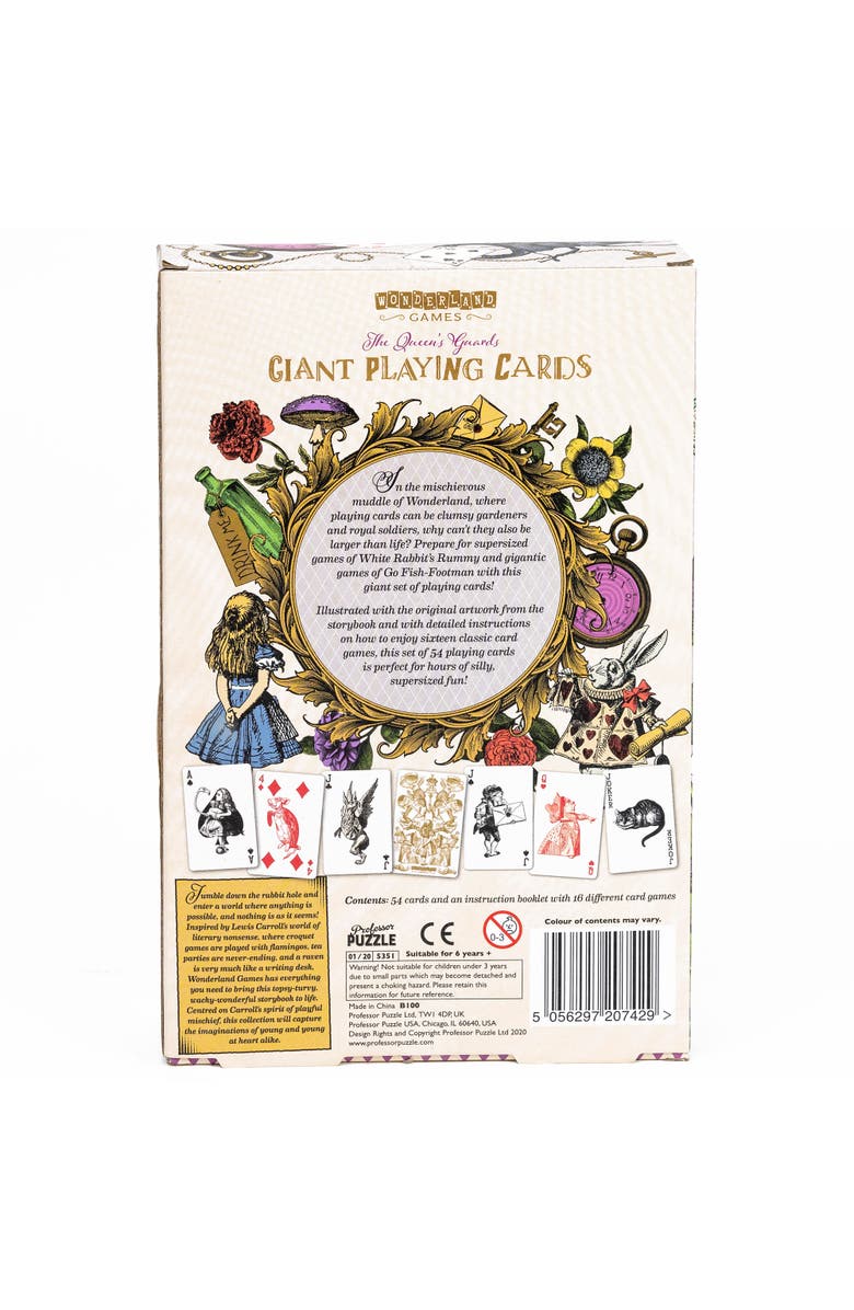 Professor Puzzle Queen
s Guards Giant Playing Cards 54 Xl Cards, Alternate, color, Multicolored