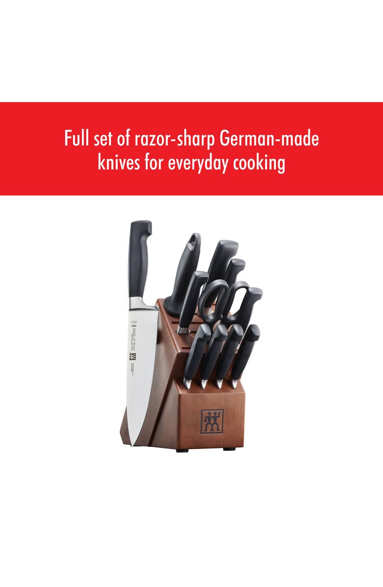 ZWILLING Four Star 12-Piece Knife Block Set, Alternate, color, Stainless Steel