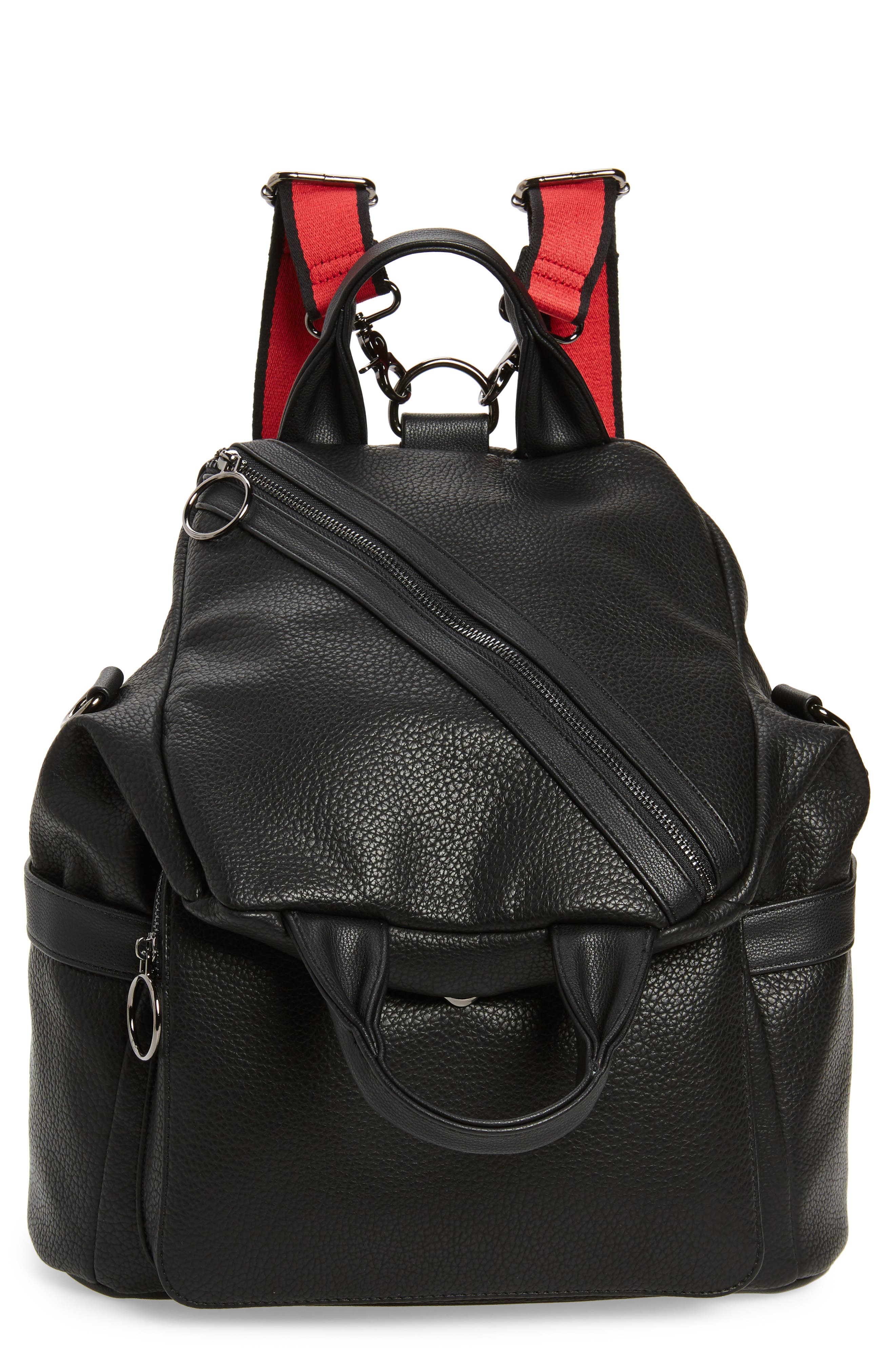 Like Dreams Wander Faux Leather Convertible Backpack, Main, color, 