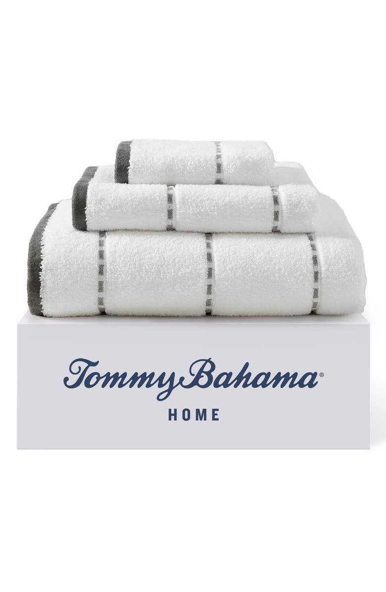 Tommy Bahama Ridley Solid 3-Piece Towel Set, Alternate, color, Dark Grey