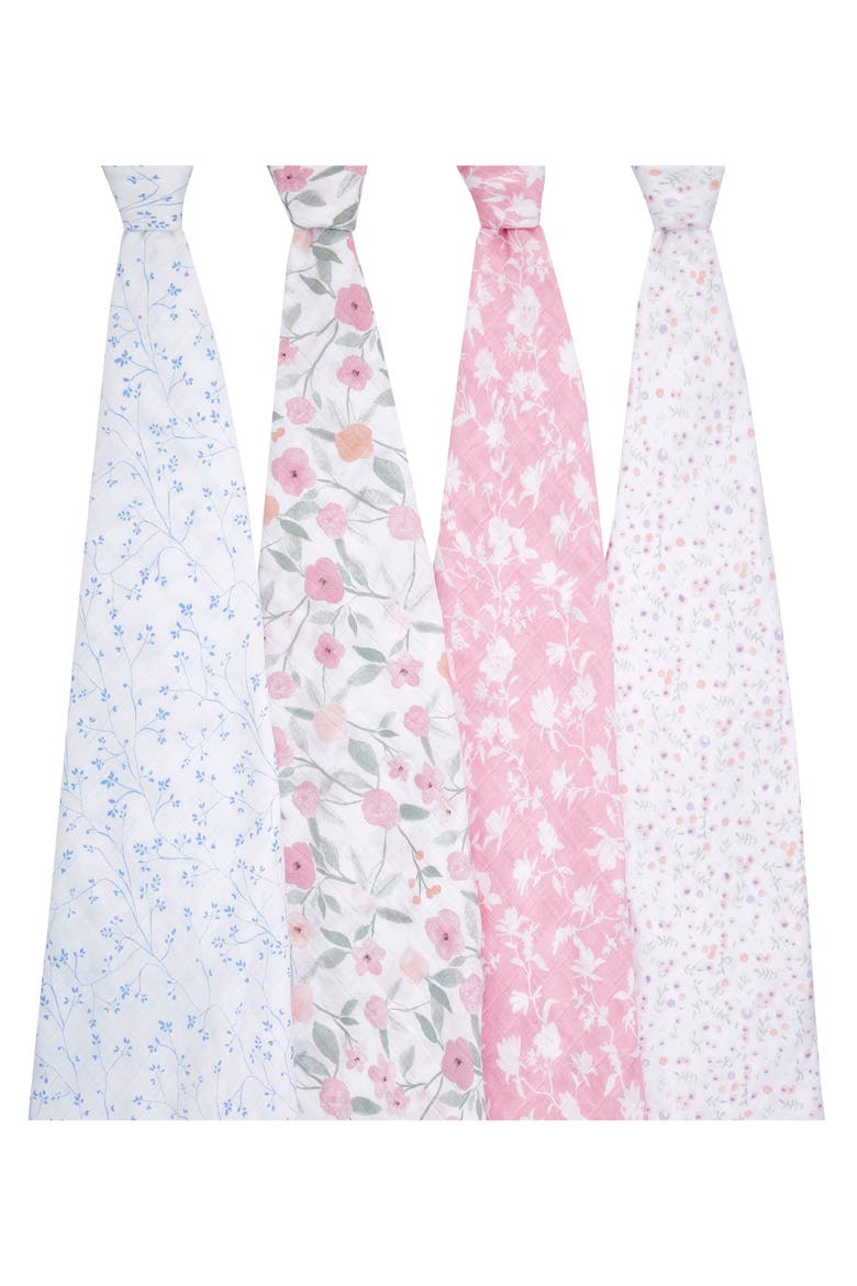 4-Pack Classic Swaddling Cloths, Alternate, color, MA FLEUR