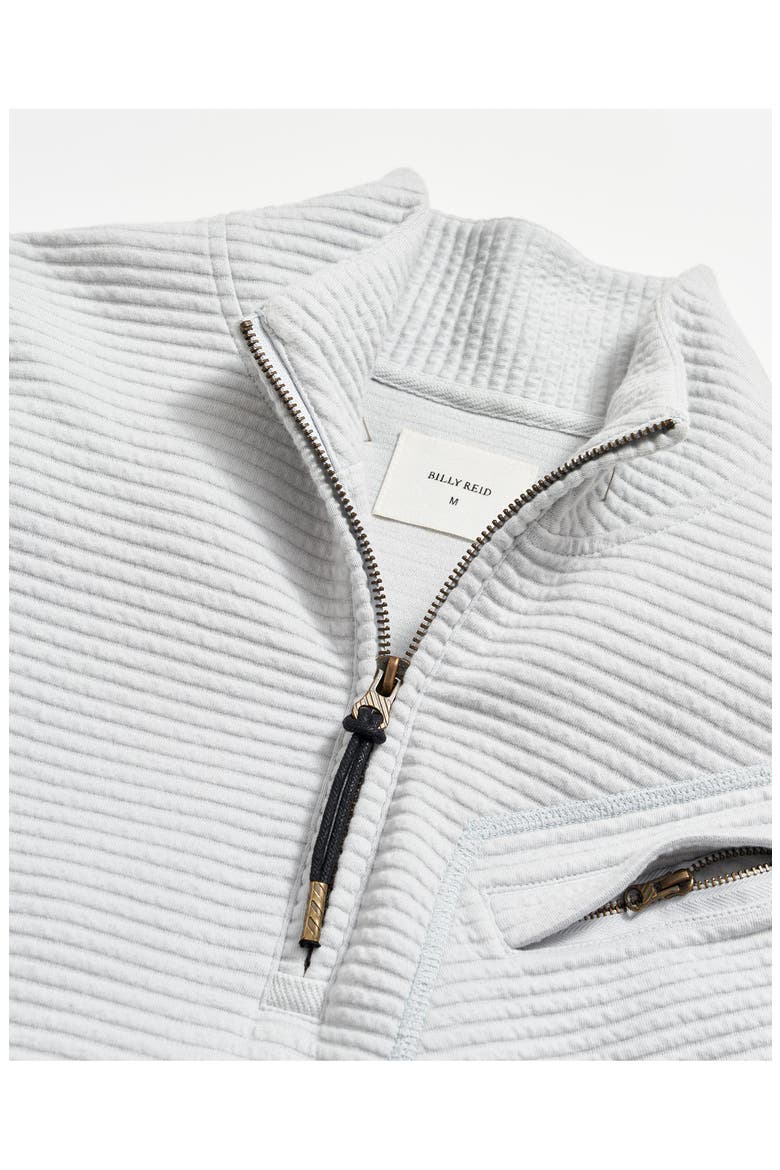 Quilted Half Zip Pullover, Alternate, color, BEACH BLUE