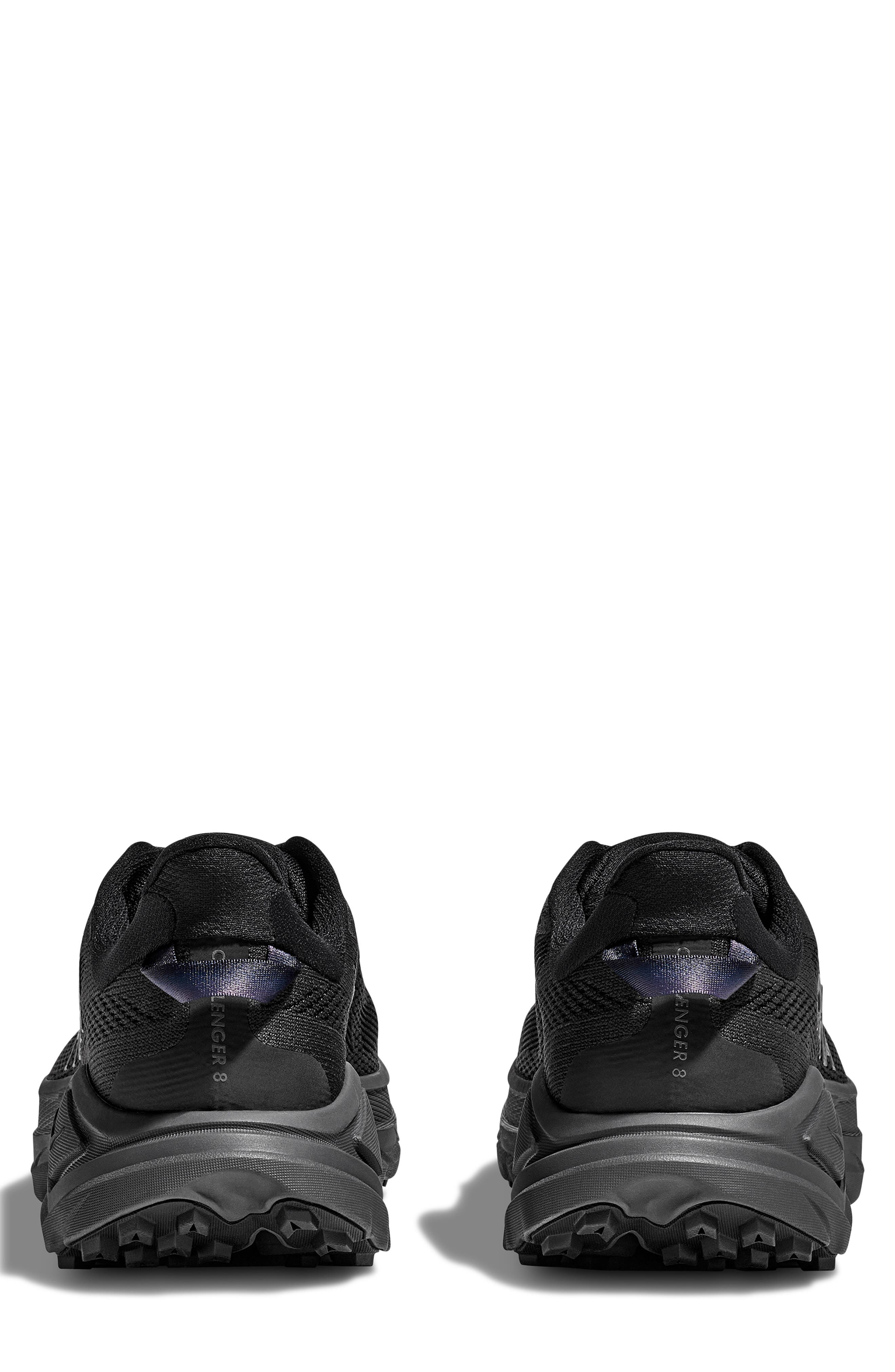 HOKA Challenger 8 Trail Running Shoe, Alternate, color, Black / Outer Orbit