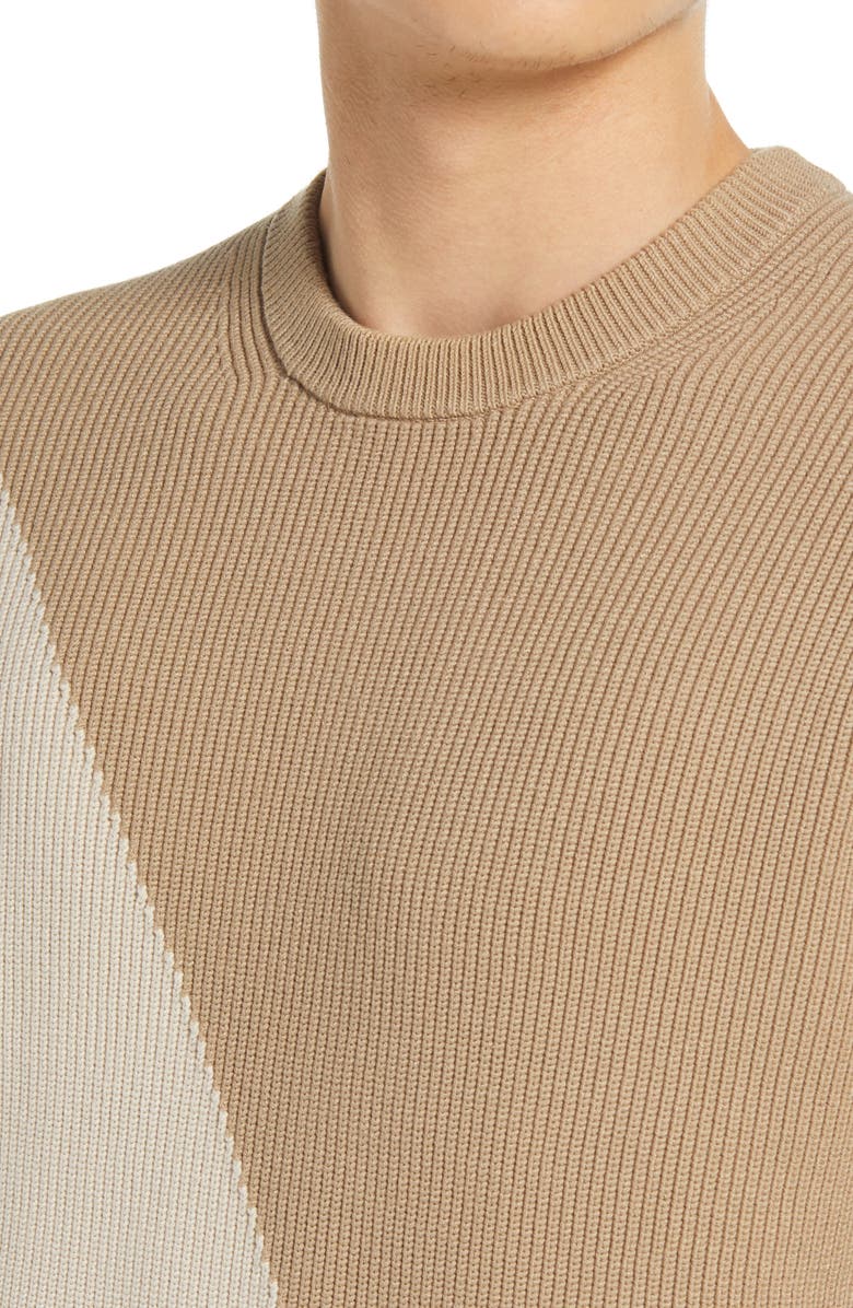 Theory Gregg Colorblock Crewneck Sweater, Alternate, color,