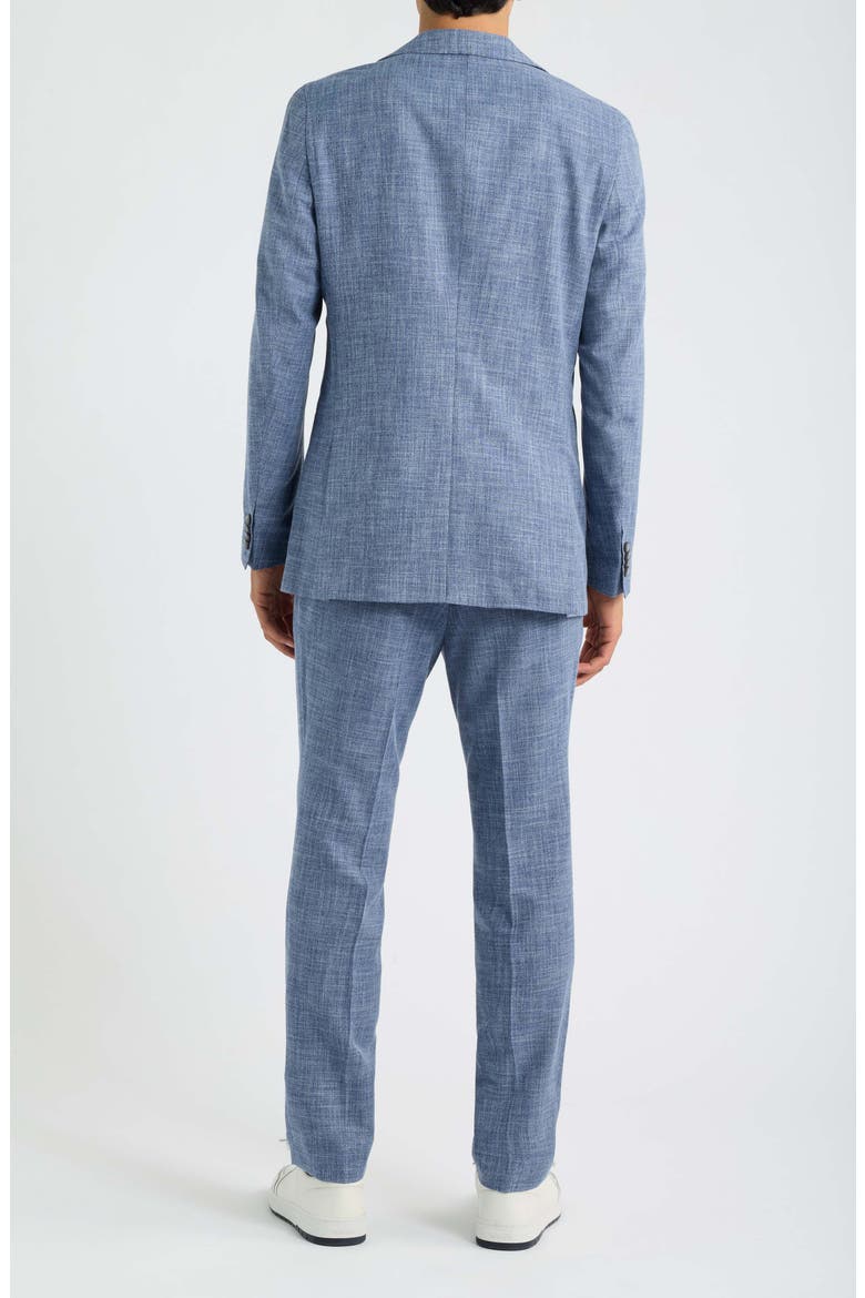 Huge Cotton & Virgin Wool Suit, Alternate, color, NAVY