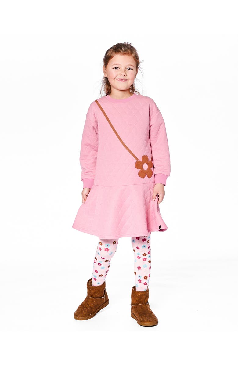 Deux par Deux Knit Tights with Flowers, Alternate, color,