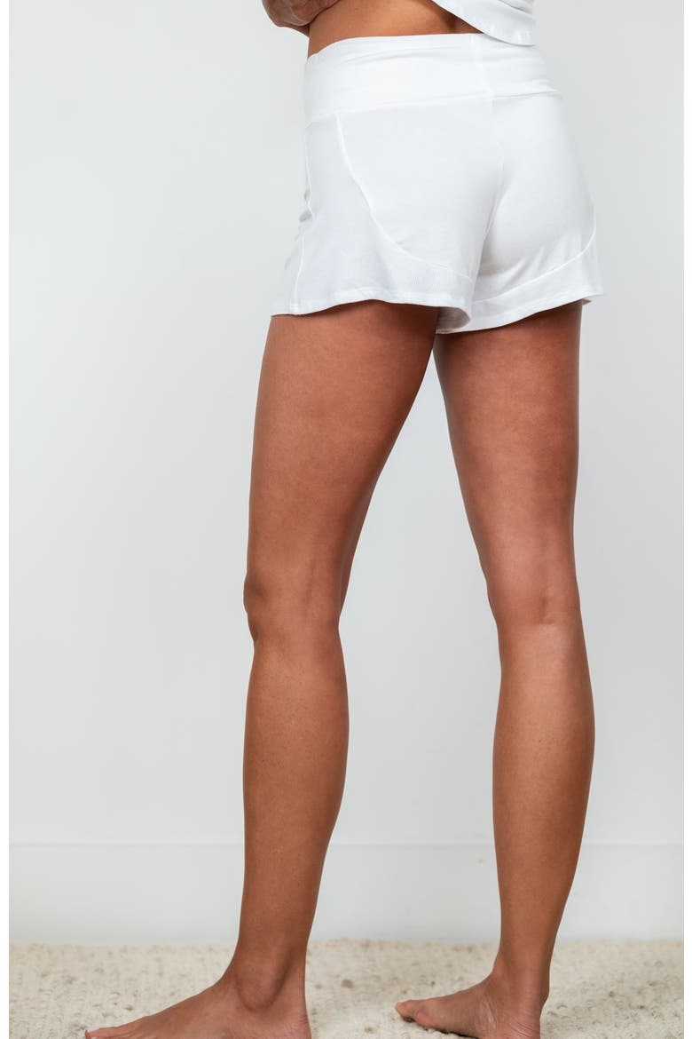 Walk of Fame Lounge Sleep Shorts, Alternate, color, White