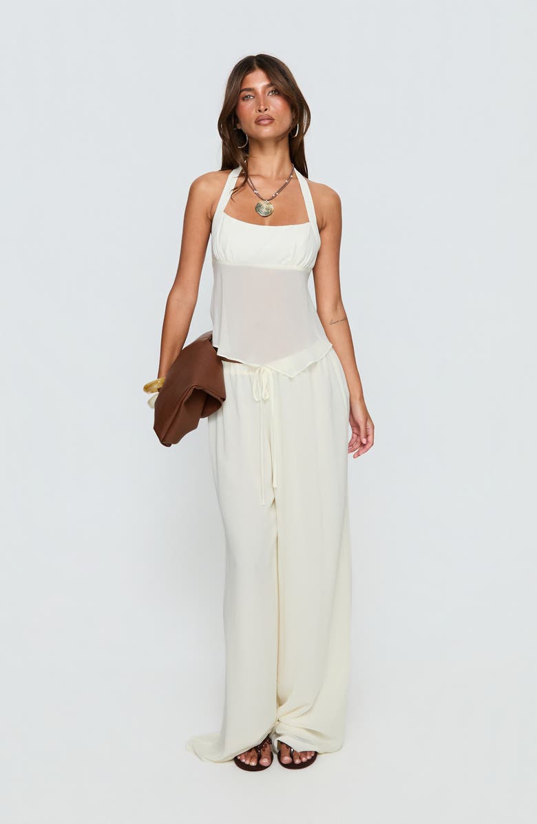 Princess Polly Finesse Wide Leg Pants, Alternate, color, Yellow