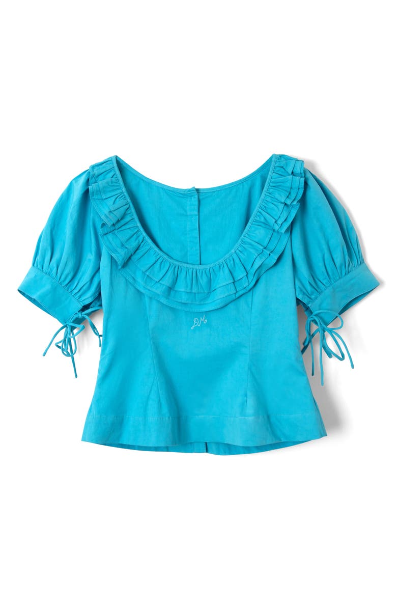 Damson Madder Anke Organic Cotton Button-Up Shirt, Alternate, color, Blue