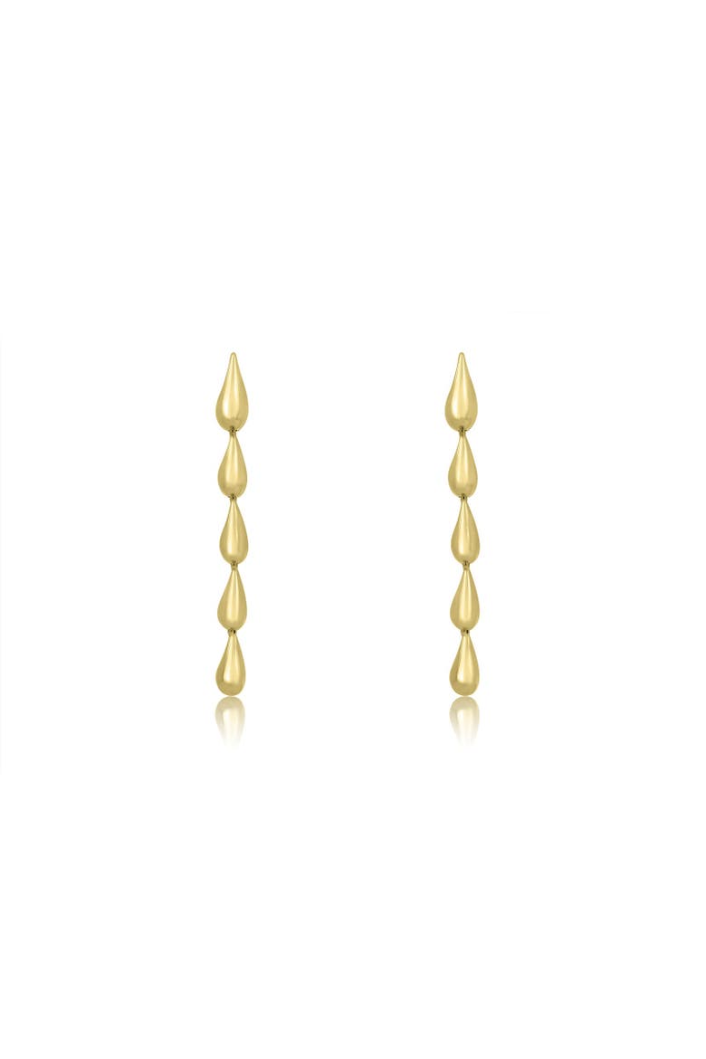 Teardrop Dangle Earrings, Alternate, color, Gold-Plated Sterling Silver