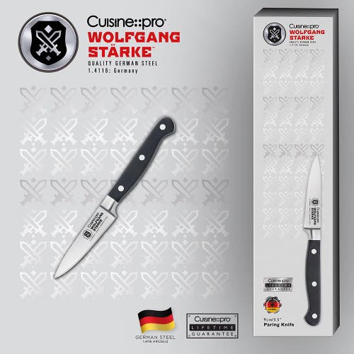 Cuisine::pro Wolfgang Starke 3.5" Paring Knife In Black