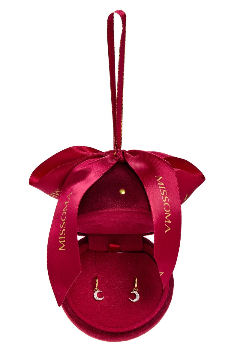 Advent Moon Drop Earrings, Alternate, color, GOLD