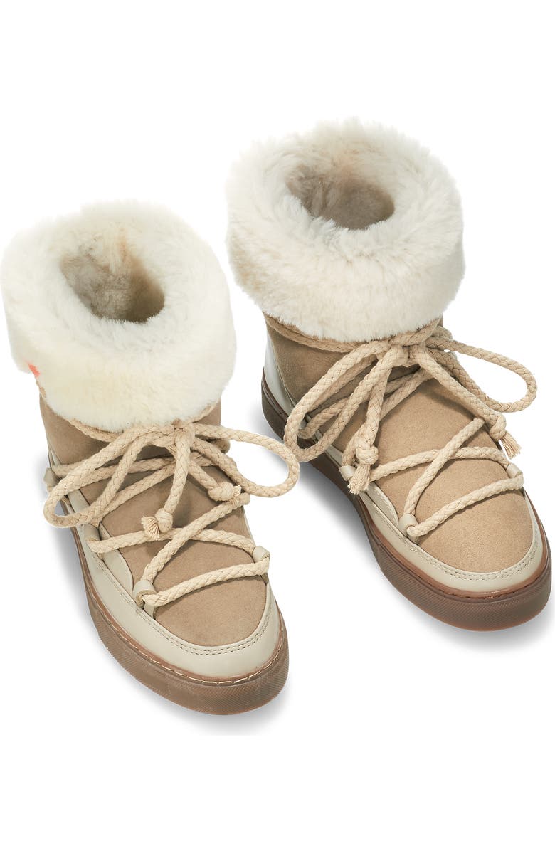 INUIKII Classic Genuine Shearling Lined High Top Sneaker, Alternate, color,