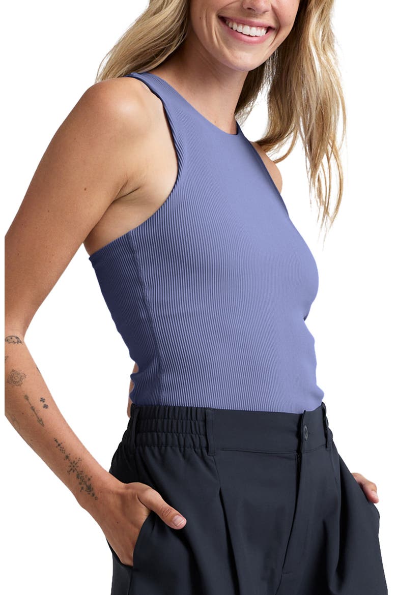 Refocus Rib Racerback Tank, Alternate, color, PERIWINKLE