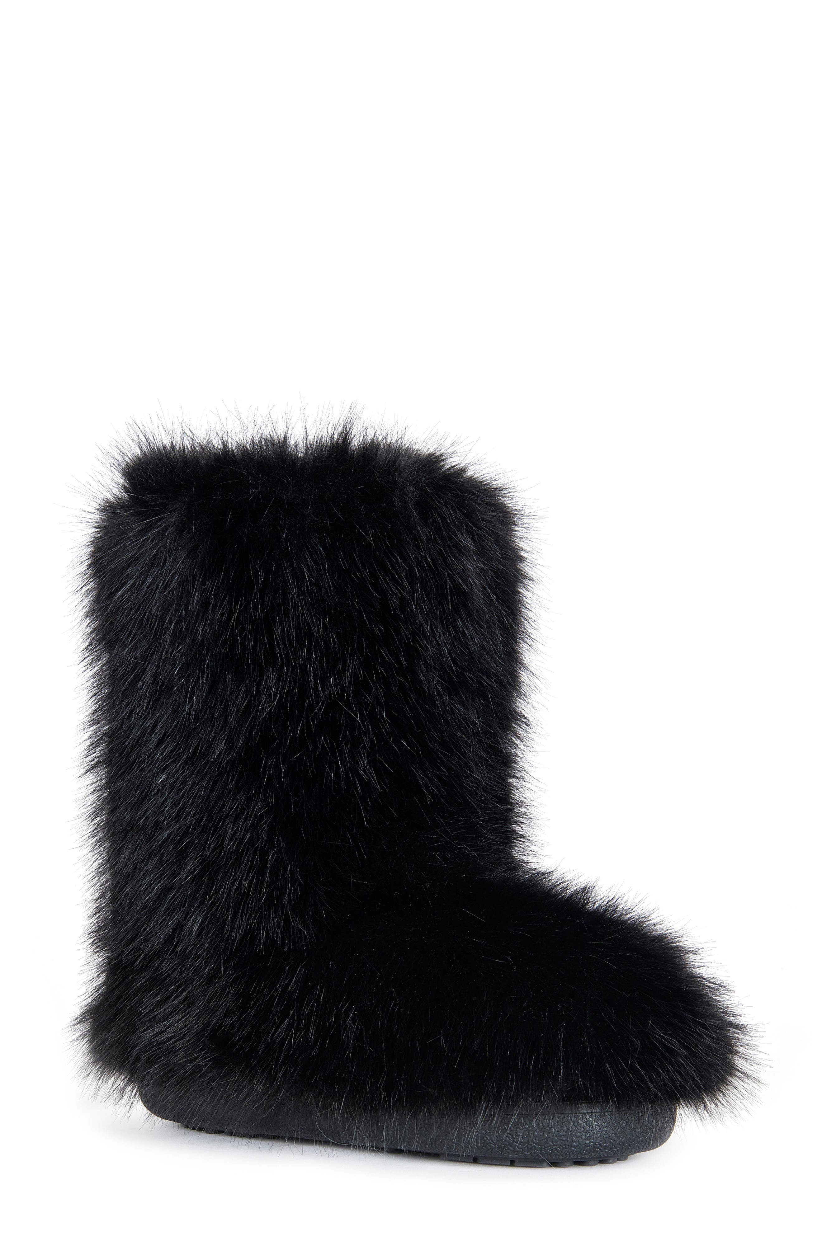 AZALEA WANG Dipa Faux Fur Bootie, Main, color, 