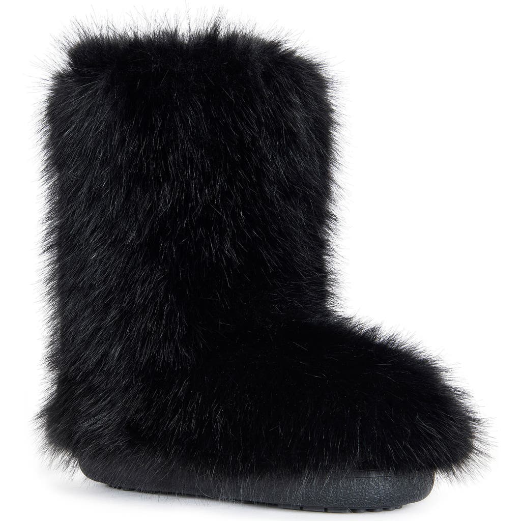 Azalea Wang Dipa Faux Fur Bootie In Black