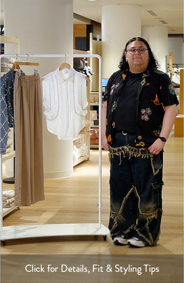 Maite Embellished Ruffle Sleeveless Shirt, sales video thumbnail