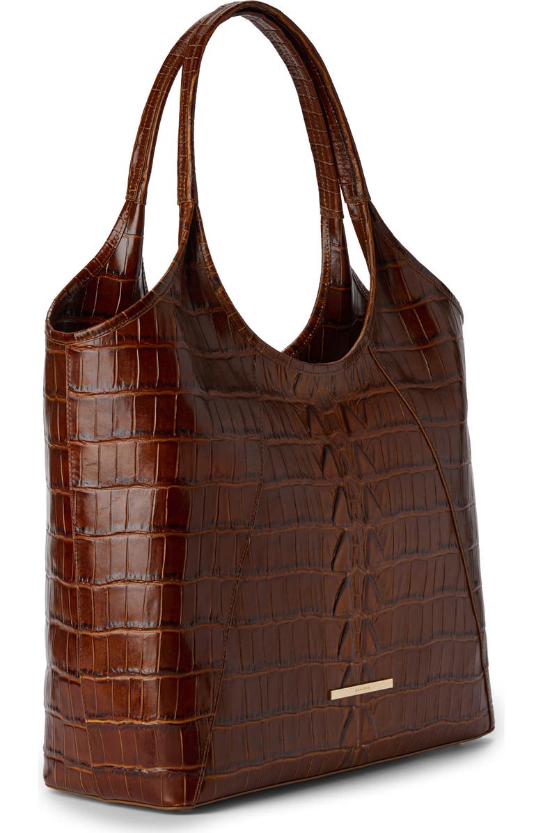 Brahmin Iona Croc Embossed Leather Tote Bag, Alternate, color,