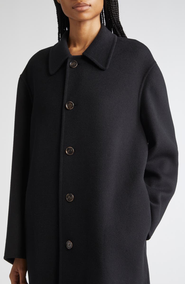 MM6 Maison Margiela Wool Double Face Coat, Alternate, color, Black
