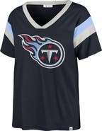'47 Women's '47 Navy Tennessee Titans Phoenix V-Neck T-Shirt