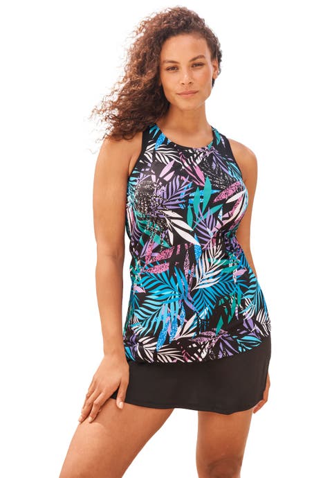 Longer-Length Racerback Tankini Top