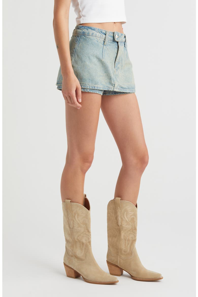 Galivanting Denim Skort, Alternate, color, COCO BLUE