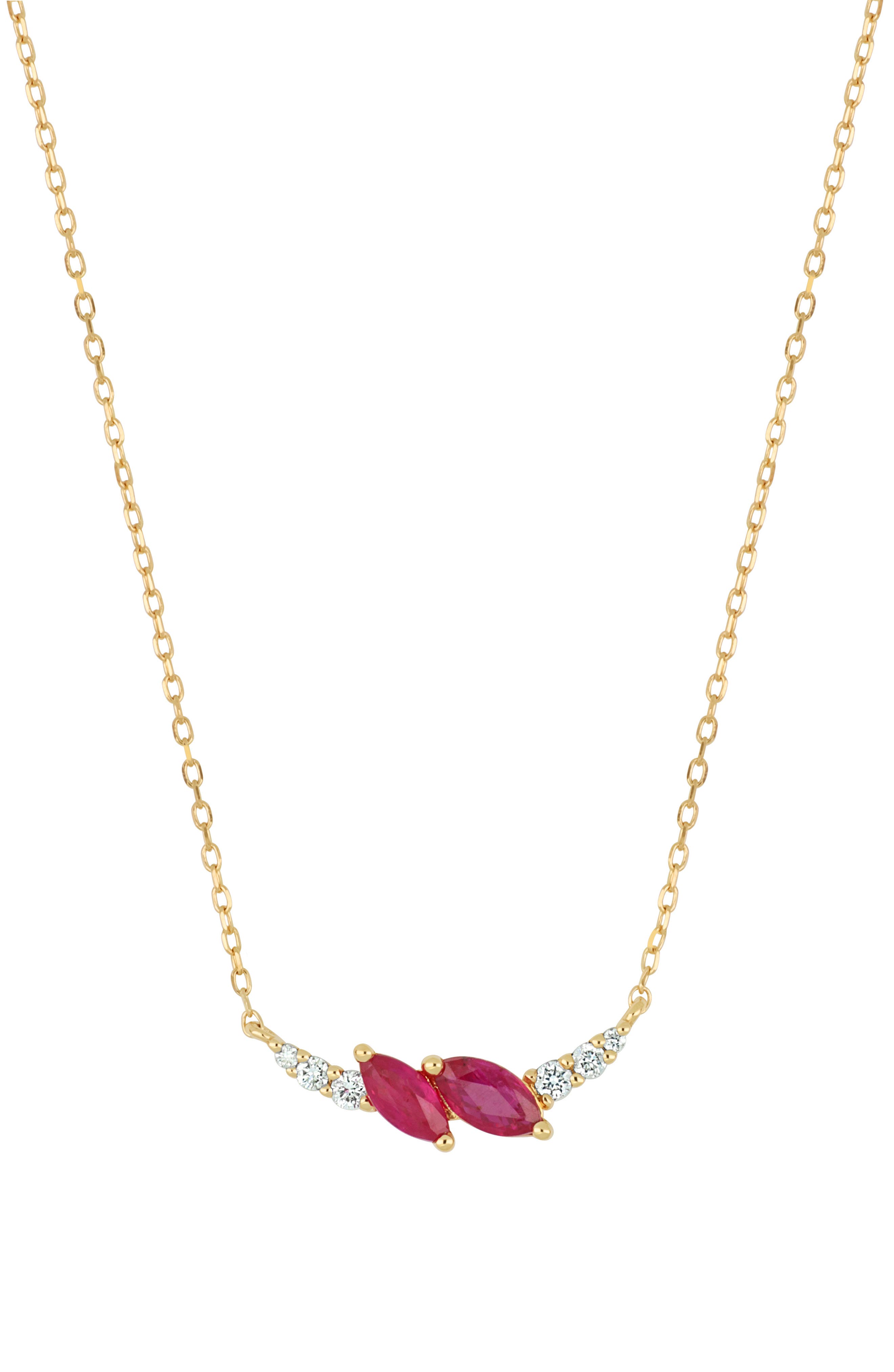 Bony Levy El Mar 18K Yellow Gold Ruby & Diamond Pendant Necklace