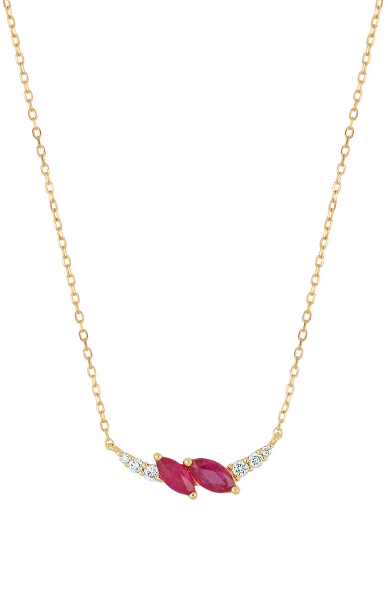 Bony Levy El Mar 18K Yellow Gold Ruby & Diamond Pendant Necklace, Main, color, Ruby/ 18K Yellow Gold