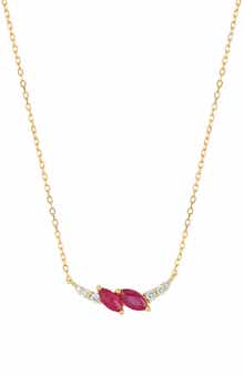 Bony Levy El Mar 18K Yellow Gold Ruby & Diamond Pendant Necklace