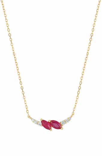 Bony Levy El Mar 18K Yellow Gold Ruby & Diamond Pendant Necklace